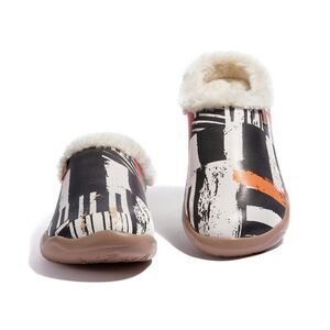 UIN Men's Slipper Comfort Mules Walking Casual Shoes (Midnight Street 2)